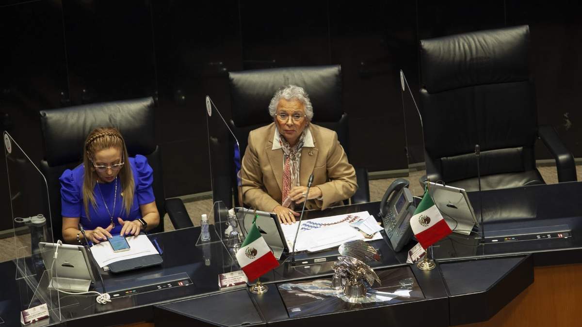 La presidenta del Senado, Olga Sánchez Cordero