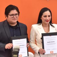 Gibrán Ramírez se registra en Movimiento Ciudadano como candidato a diputado federal