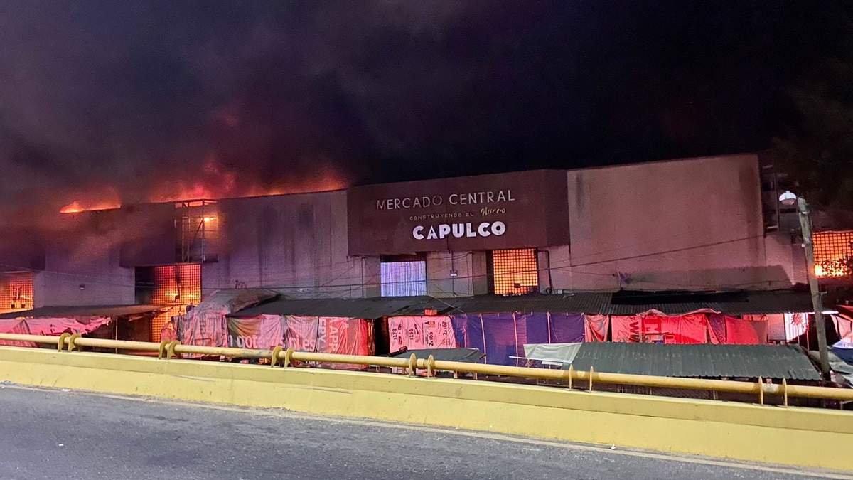Incendio en el mercado de Acapulco, Guerrero, el 5 de junio de 2023