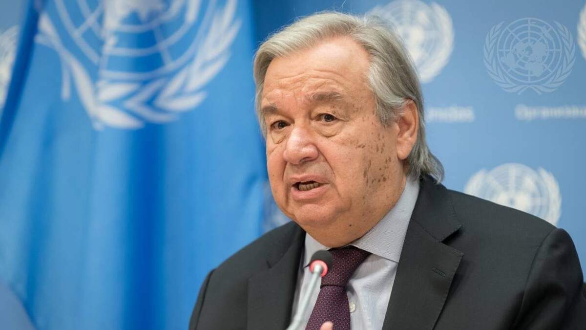 El secretario general de la ONU, António Guterres