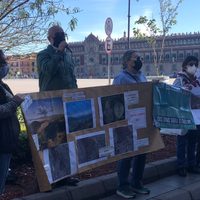 Vecinos de la GAM se manifiestan contra estación del Mexicable en área natural