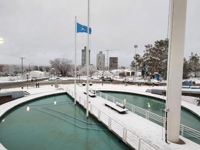 Por la nevada, se volvió a suspender el acto de promesa a la bandera en Neuquén
