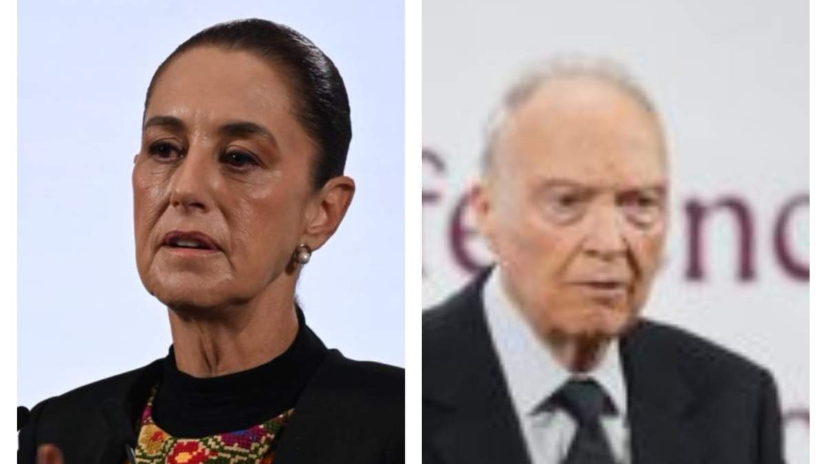 La presidenta Claudia Sheinbaum y el exfiscal Alejandro Gertz Manero