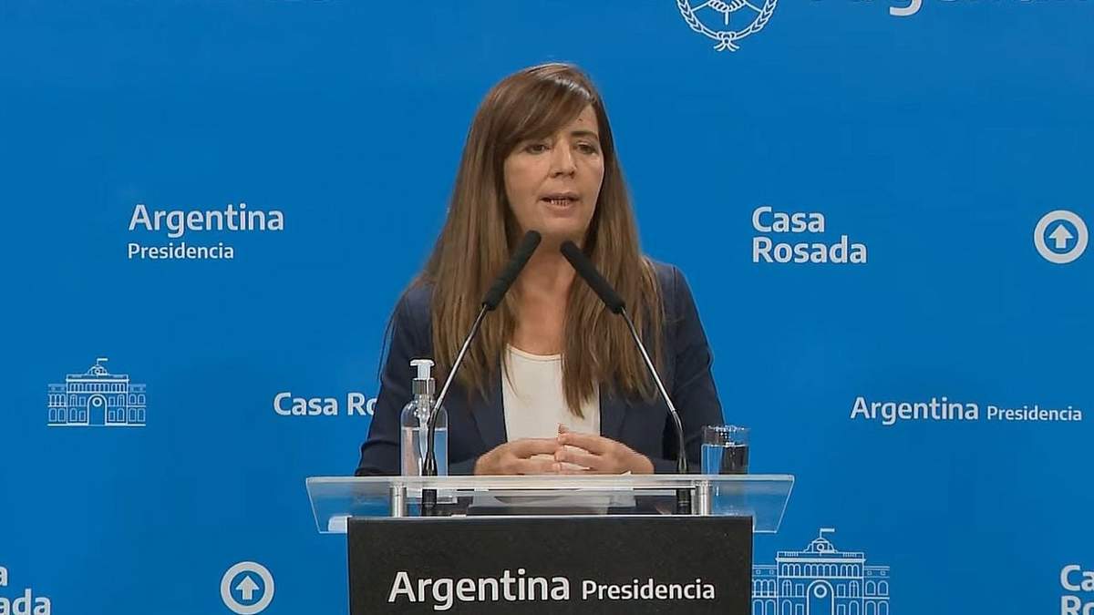 Gabriela Cerruti, portavoz de presidencia. Fuente: (Twitter)