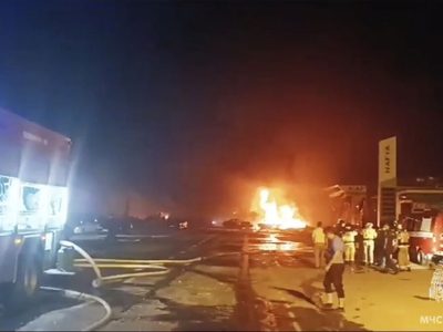 Una enorme explosión en una gasolinera de Daguestán, Rusia, deja 35 muertos y decenas de heridos
