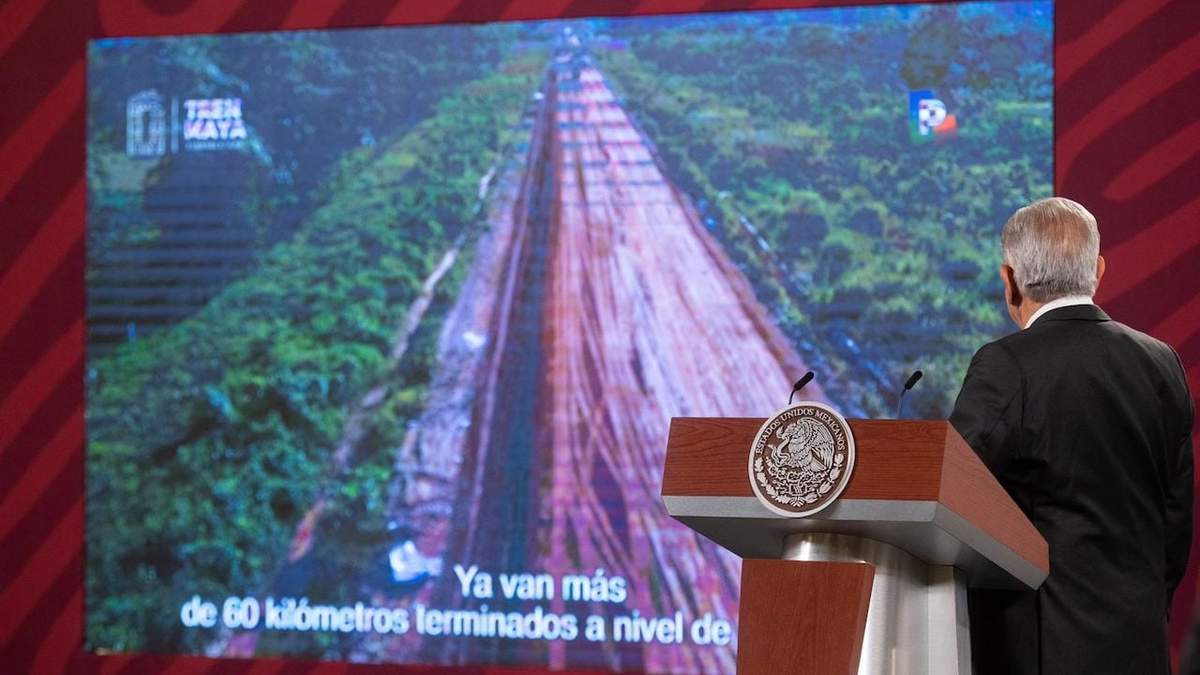 Avance de la construcción del Tren Maya