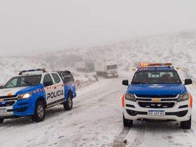 Operativo de Seguridad Vial en rutas ante la llegada de la nieve