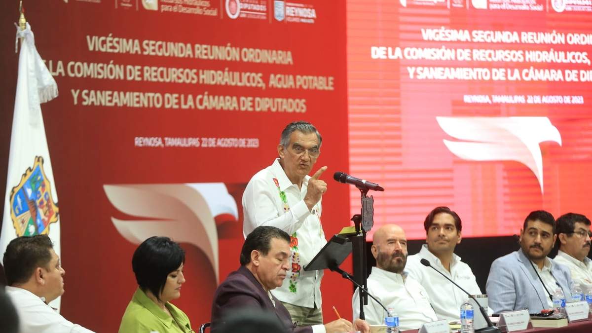 El agua de Tamaulipas está en buenas manos”, le dicen legisladores federales al gobernador Américo Villarreal
