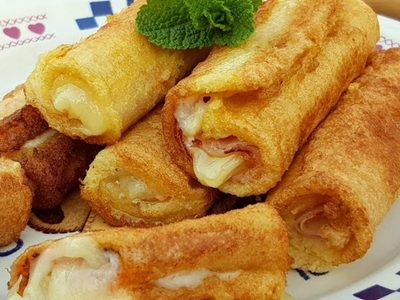 Rollitos de queso y pollo: una receta sencilla para picar algo saludable