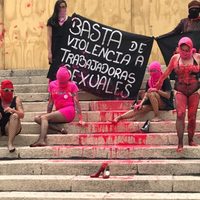 Desde el Ángel de la Independencia, trabajadoras sexuales piden frenar violencia contra mujeres