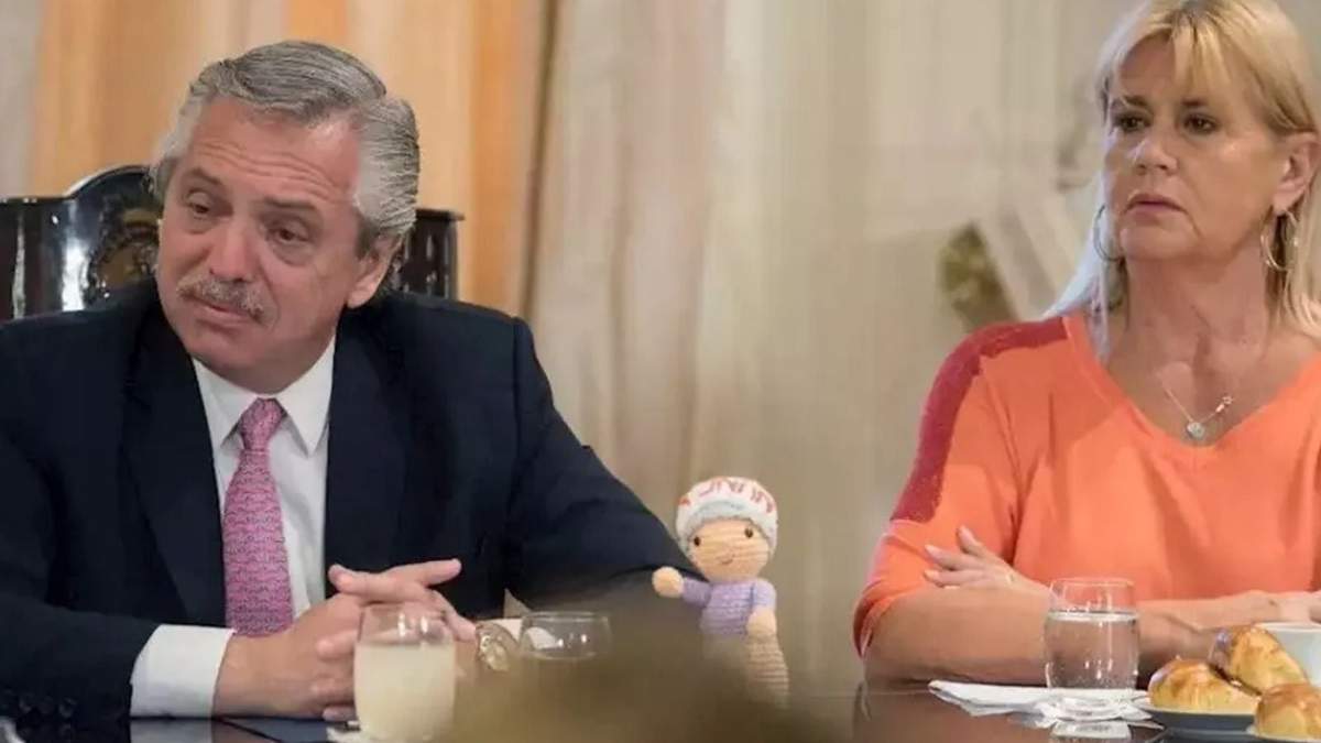 Alberto Fernández junto a Marcela Losardo. Fuente: (Twitter)