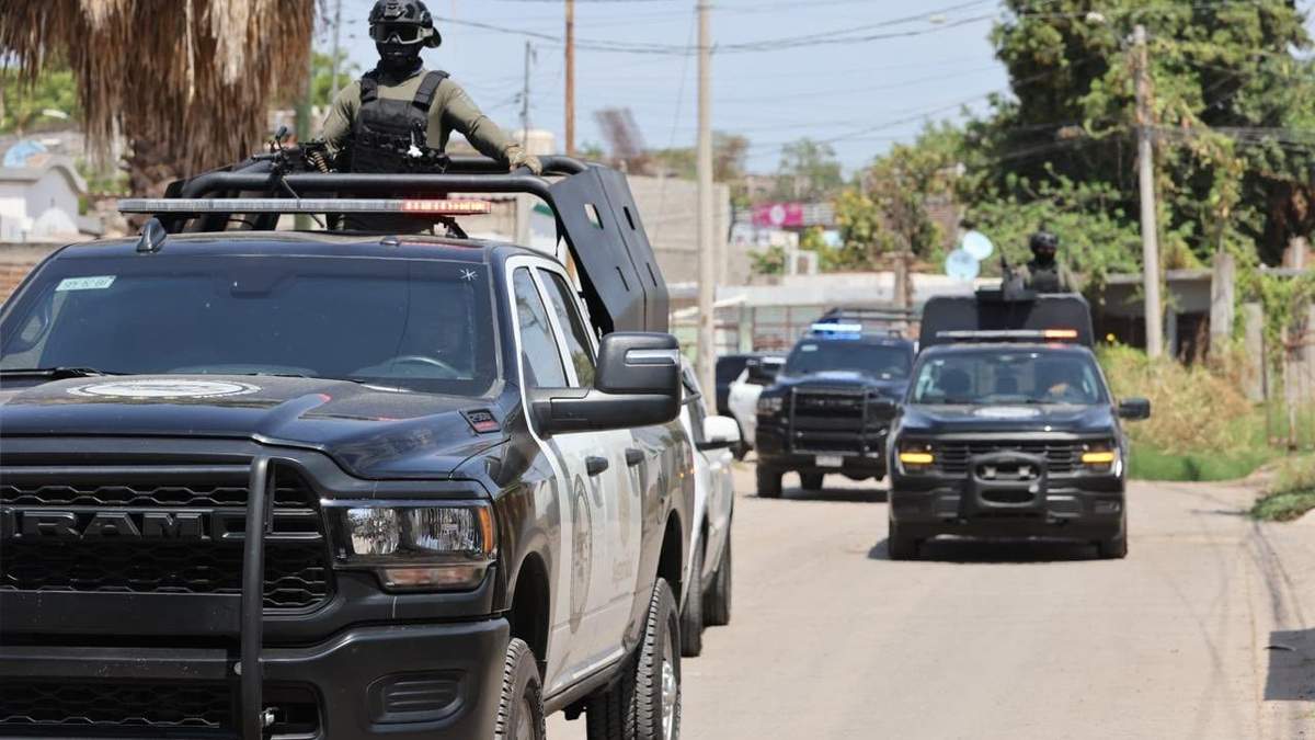 Militares en Sinaloa el fin de semana del 14 y 15 de junio, durante la visita al estado de los titulares de la SSCP y Sedena, Omar García Harfuch y Ricardo Trevilla, respectivamente
