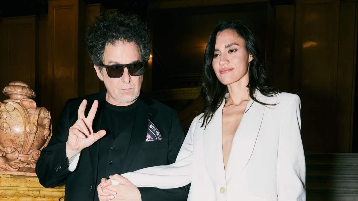 Andrés Calamaro y Natalí Franco. Fuente: (LN)