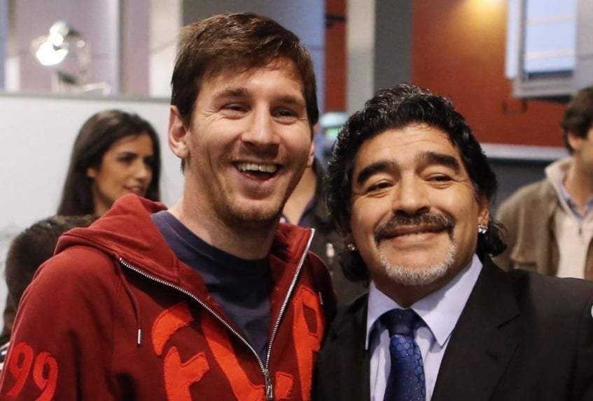 Messi y Maradona