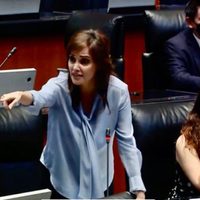Lilly Téllez llama "cobarde changoleón" a Gerardo Fernández Noroña en la sesión de la Permanente