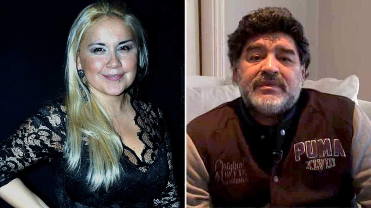 Verónica Ojeda y Diego Maradona. Fuente: (Instagram)