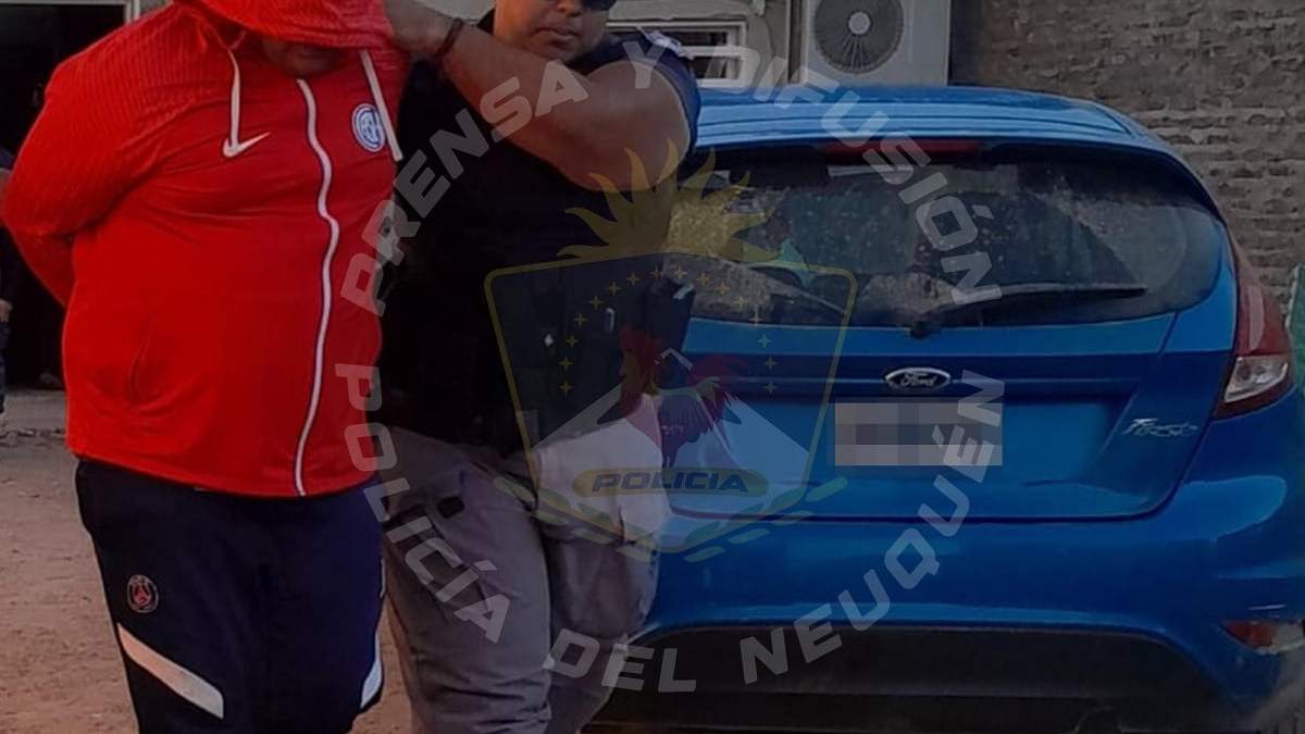 El presunto autor de las amenazas calificadas fue detenido. Fuente: (Policía de Neuquén)