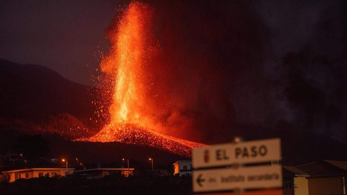 Erupción del volcán de La Palma. Fuente: (Twitter)
