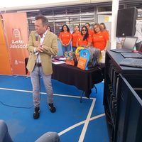 A tres meses del caso Teuchitlán, Lemus regresa al municipio para entregar apoyos escolares