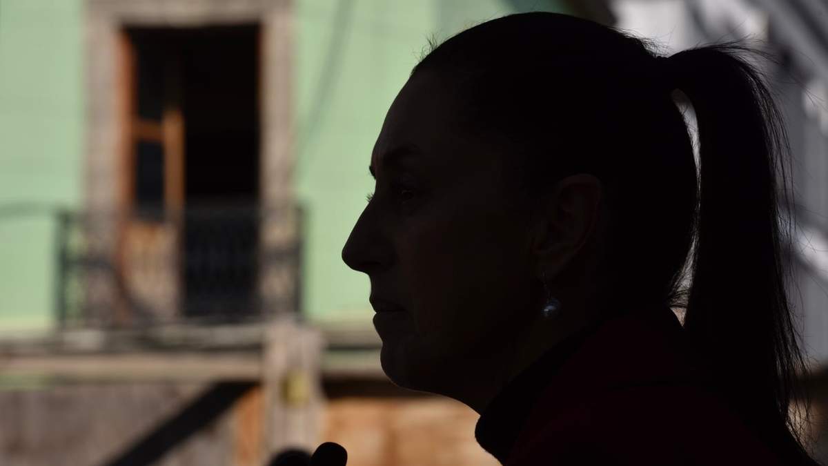 Claudia Sheinbaum en la Plaza Garibaldi
