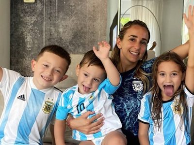 Se confirmaron las sospechas: Linda Raff mostró que sus hijos heredaron lo mejor del Papu Gómez