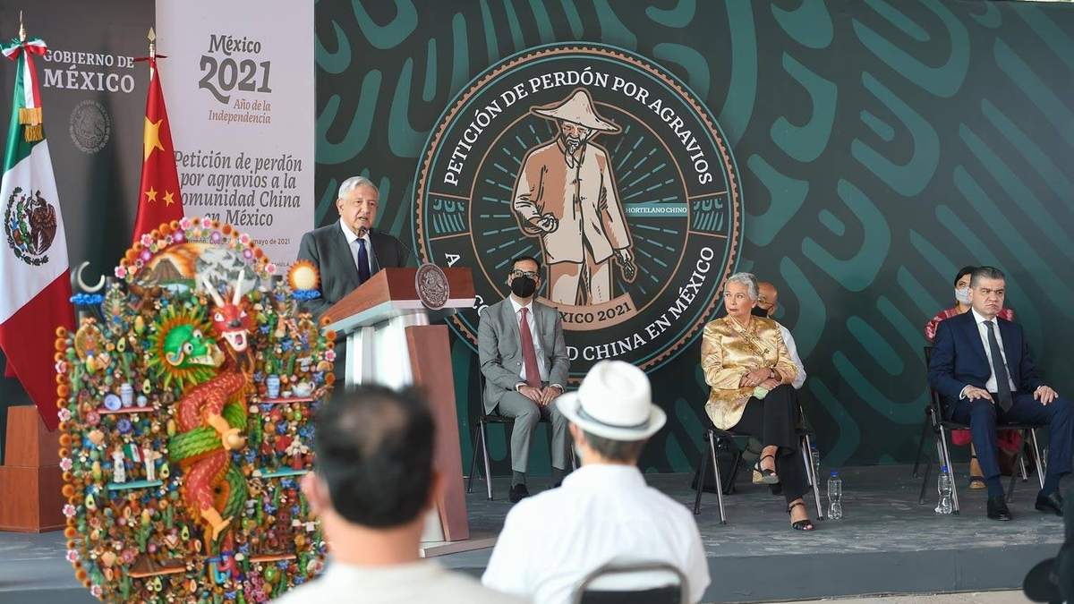 La ceremonia en la que el presidente ofreció perdón por los hechos ocurridos hace 110 años