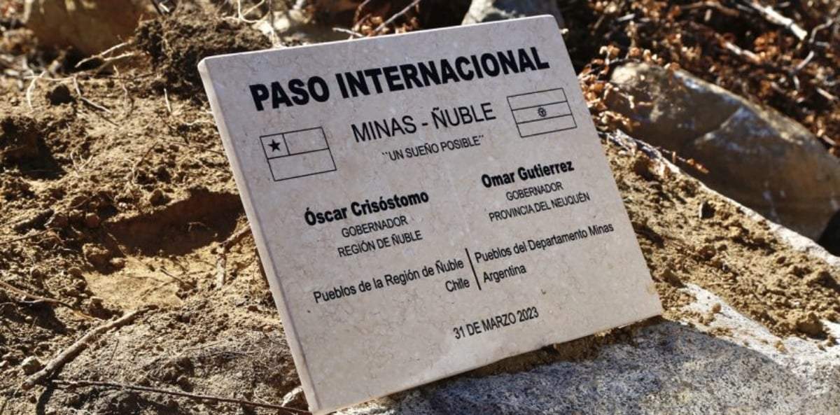 Nuevo Paso Internacional Minas - Ñuble. Fuente: (Neuquén Informa)