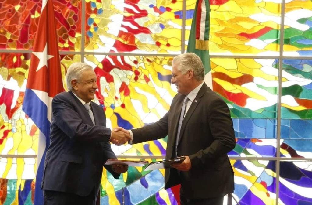 AMLO y Díaz-Canel
