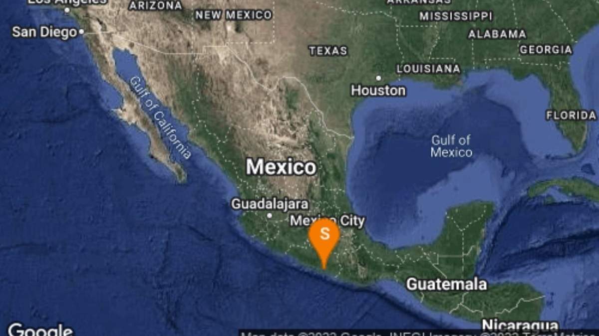 La ubicación aproximada del epicentro