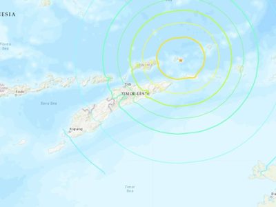 Terremoto de 7.3 grados sacude Indonesia