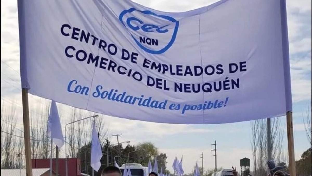 Movilización del Centro de Empleados de Comercio de Neuquén. Fuente: (CEC)