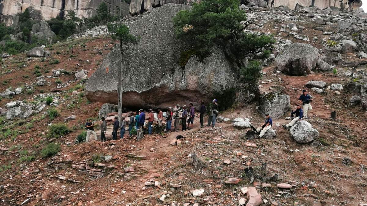 Fotografía del operativo en el que fueron rescatadas 21 personas de estos campos de trabajo forzado en 2019