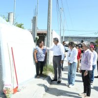 "Aquí estamos para ayudarlos"; Américo y María llevan apoyos a familias de Reynosa