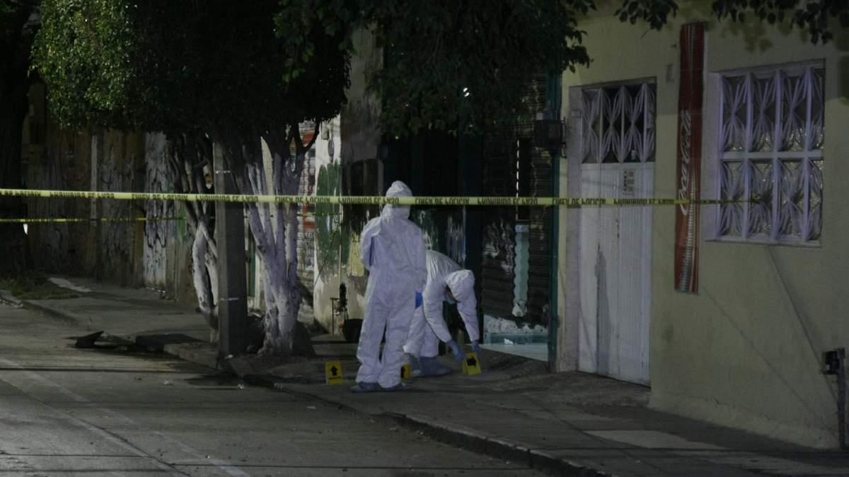Escena de un crimen en Guanajuato