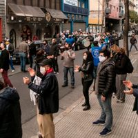 ¡Máxima tensión en las puertas del SOEME! Trabajadores toman y cortan la calle en plena cuarentena