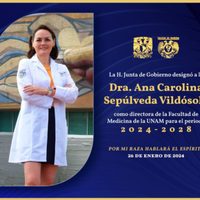 Ana Carolina Sepúlveda, primera mujer en ser directora de la Facultad de Medicina en la UNAM
