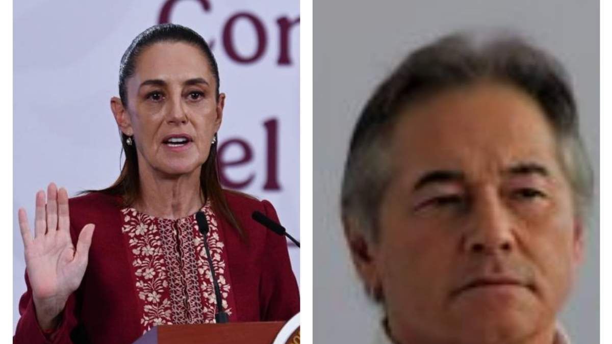 La presidenta Claudia Sheinbaum y Hernán Bermúdez Requena