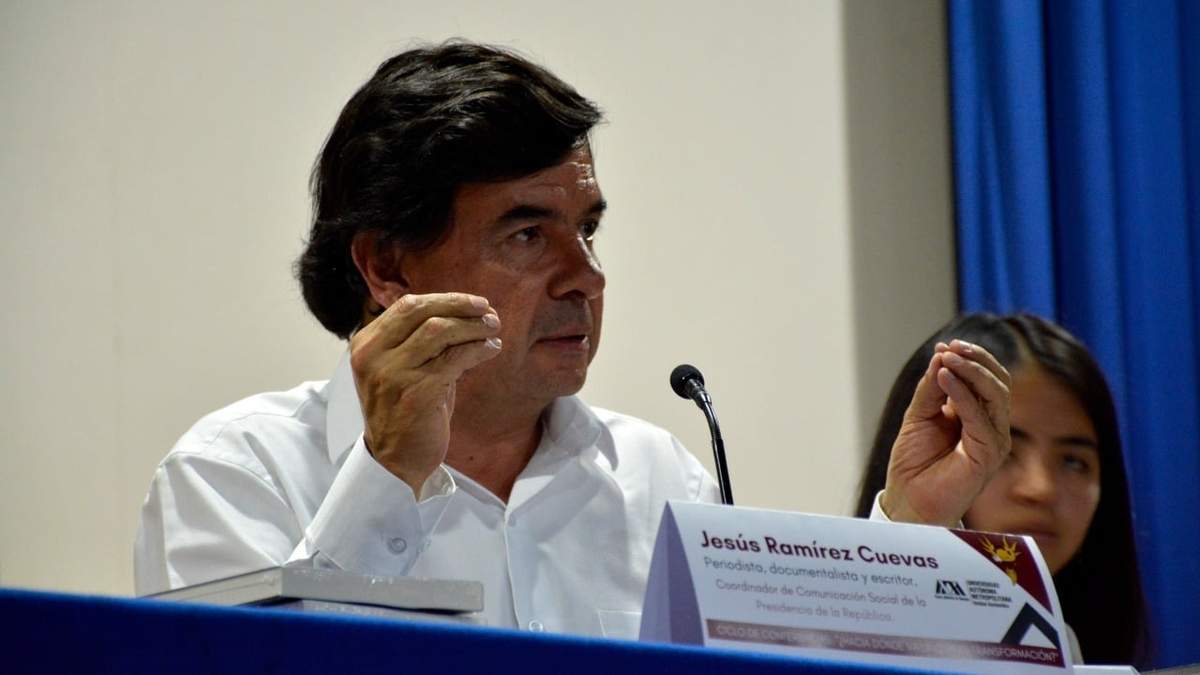 Jesús Ramírez Cuevas durante su intervención