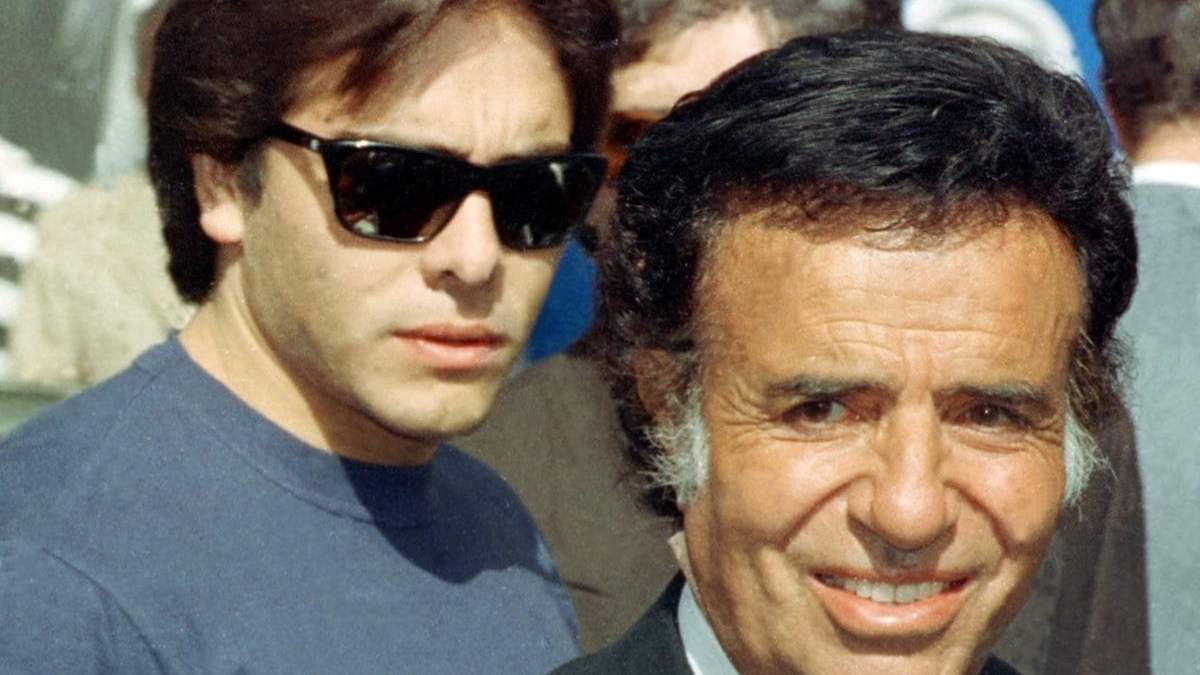 Carlos Menem y su hijo, Carlos Menem Jr. Fuente: (Twitter)