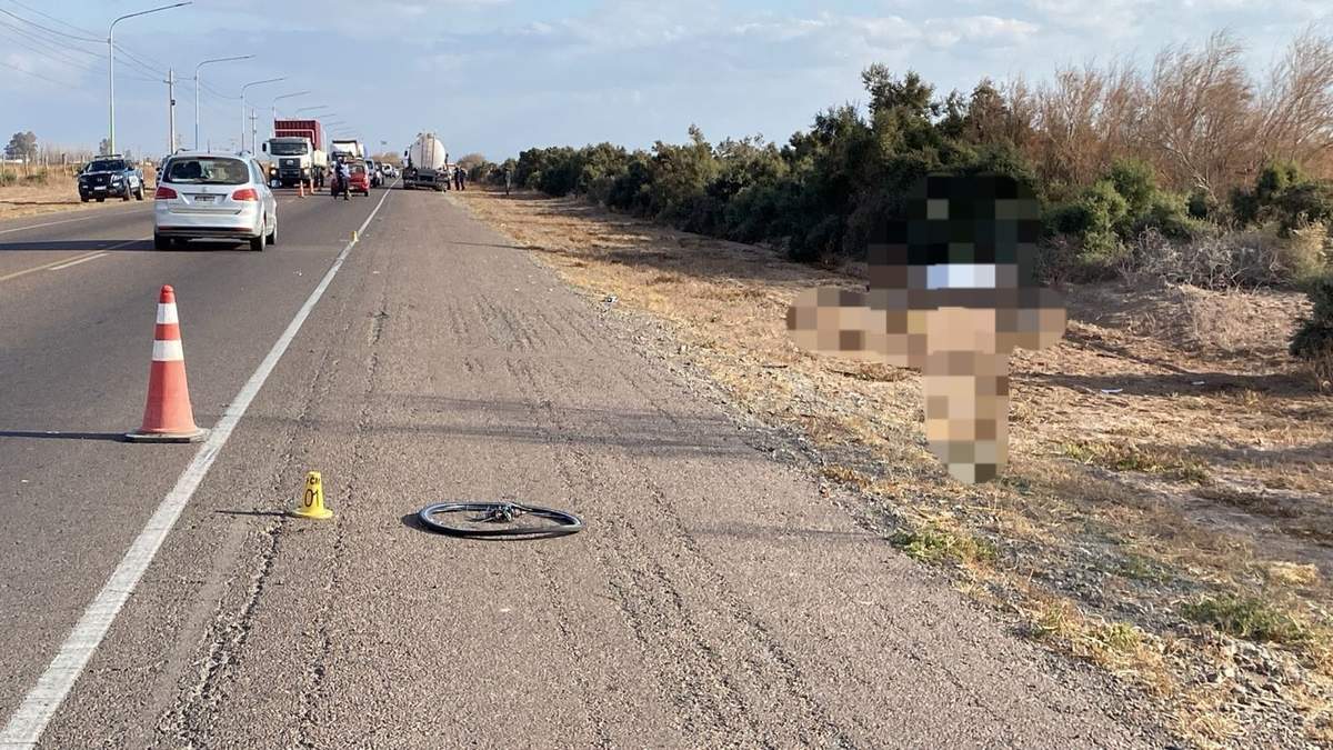 Un ciclista murió tras ser atropellado por un camión en Lavalle