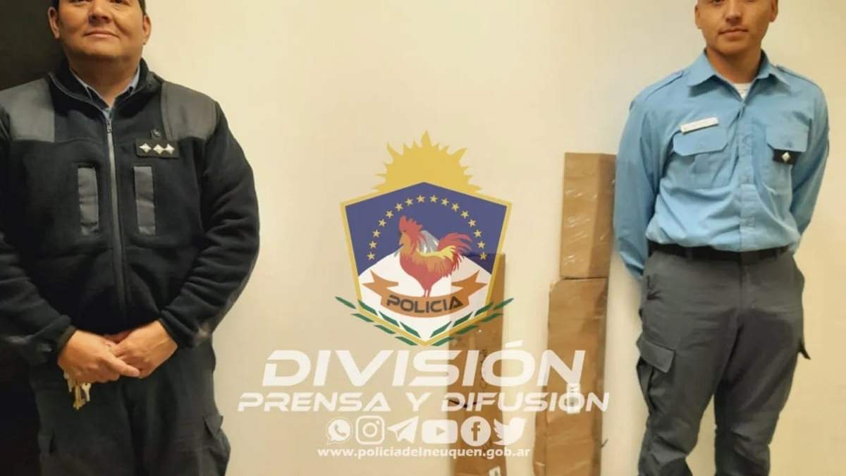 Elementos secuestrados por efectivos de Añelo. Fuente: (Prensa Policía)