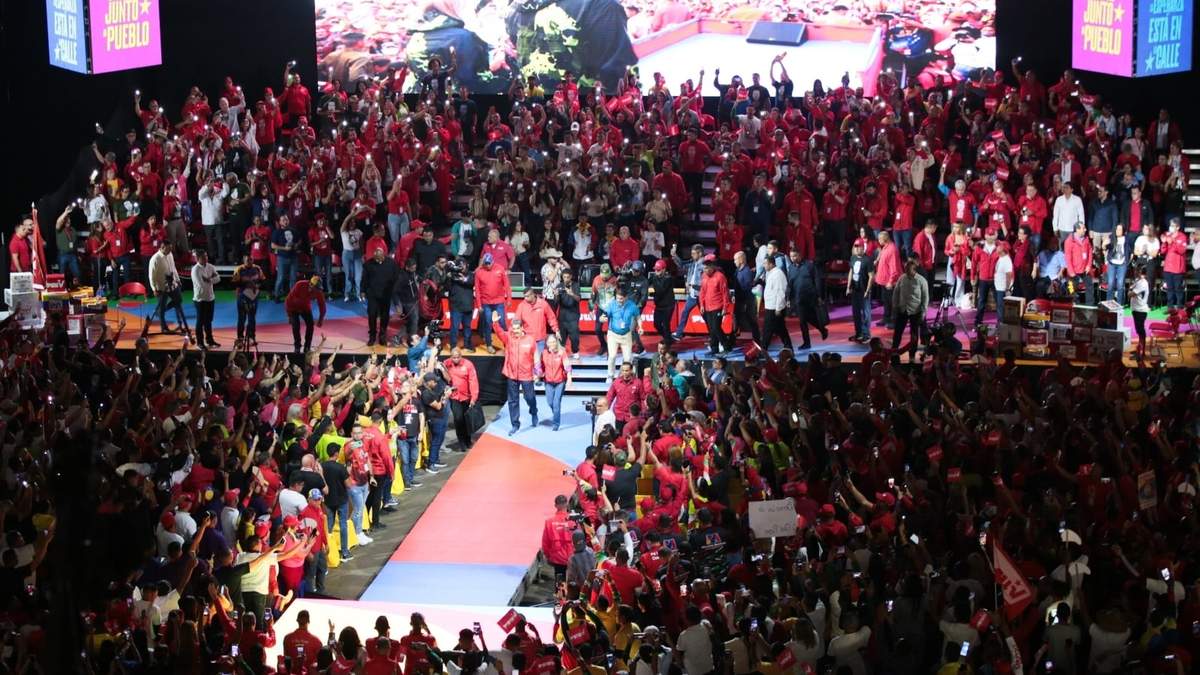 Nicolás Maduro en el congreso del PSUV