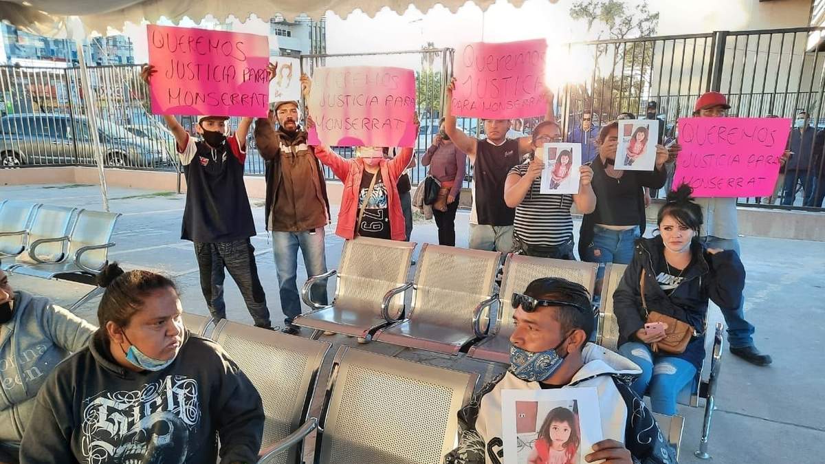 Protesta por el crimen de la niña Montserrat Yohana