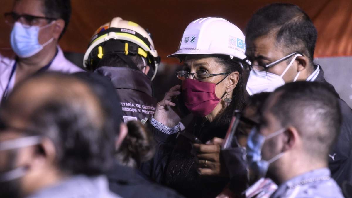 Sheinbaum en la zona cero de la L12