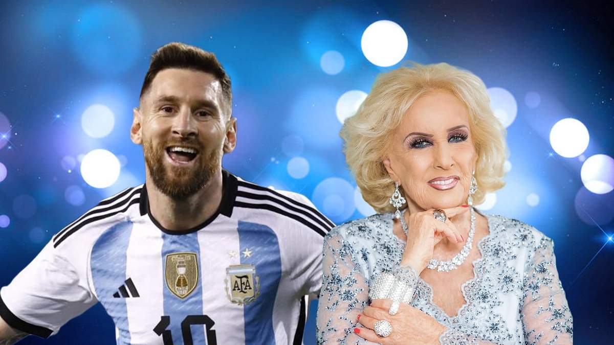 Lionel Messi y Mirtha Legrand. Fuente: (Minuto Neuquén)