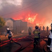 Terrible incendio en una ciudad de Chile: el Gobierno decretó el estado de Catástrofe
