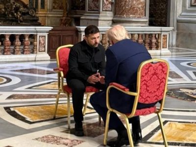 Zelenski se reunió con Trump en el Vaticano y espera un alto el fuego total