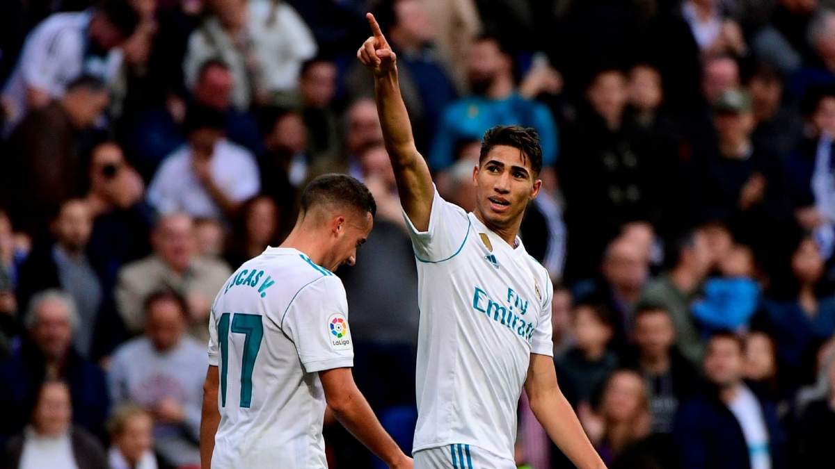 Hakimi con el Madrid. Fuente (Instagram)