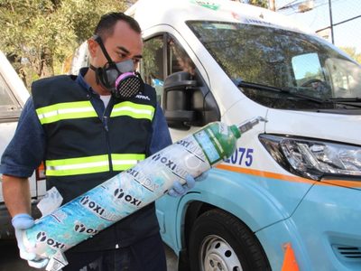 Instalan en la CDMX dos módulos más para relleno gratuito de tanques de oxígeno