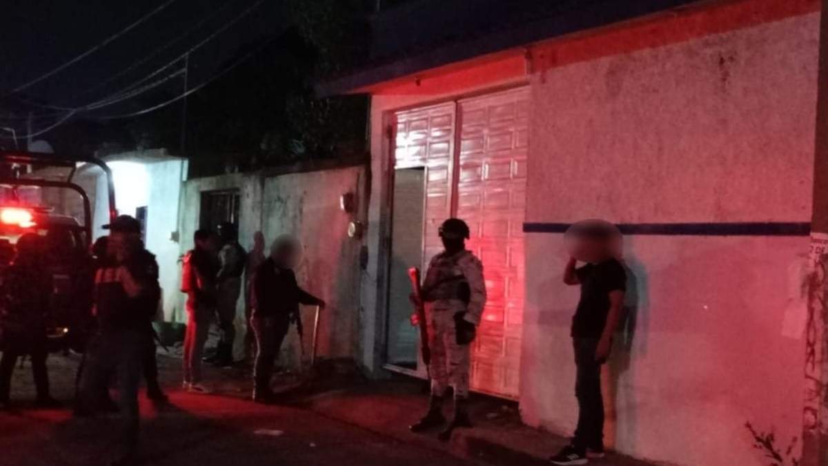 El domicilio donde fueron localizados los migrantes